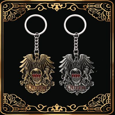 #ad Men Queen Key Chain Women Eagle Crown Keyring Holder Rhapsody Logo Keychains 1Pc