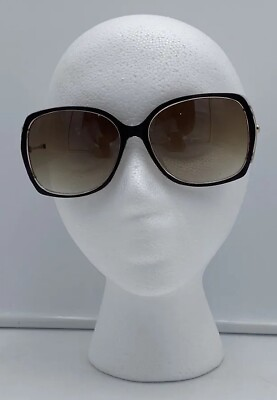 #ad TAHARI TH724 Brown Gold Women Sunglasses Oversized Frames Mint Condition