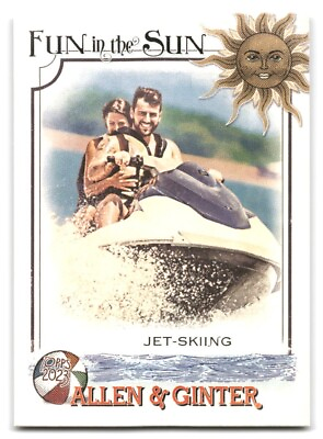 #ad 2023 TOPPS ALLEN AND GINTER FUN IN THE SUN JET SKIING CARD #FITS 10