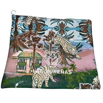 #ad Las Surenas Womens Travel Bag Laptop Multicolor Jungle Print Neoprene New