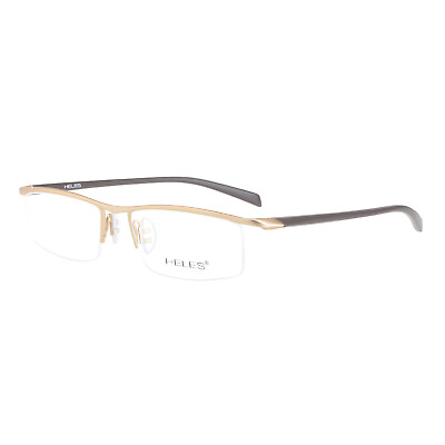 #ad Half Rimless Titanium Eyeglass Frames Men Spectacles Glasses Frames Eyewear New