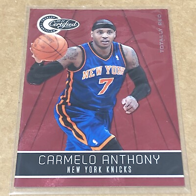 #ad 2010 11 Totally Certified Red #65 Carmelo Anthony 5 499 NM MT