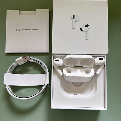 #ad Apple Airpods 3rd Generation Wireless Bluetooth Earbuds with Charging Box USA