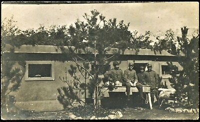 #ad WARZONE PHOTOCARD ITALY WW1 1918 Carlo Perantoni at Piave River Observation Post