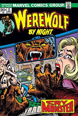#ad quot; WEREWOLF BY NIGHT #12 COMIC BOOK COVER quot; POSTER No.12