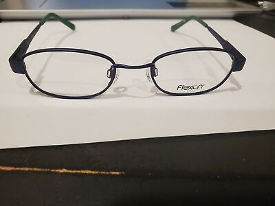 #ad NEW Flexon Junior Eyeglasses Frames PLUTO 412 Blue Green 45 18 125 PERFECT