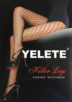 #ad Killer Legs Black Fence Net Fishnet Seamless Pantyhose 828HD039
