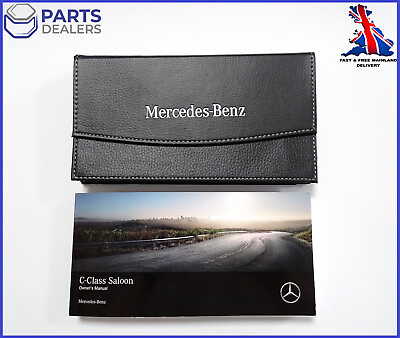 #ad GENUINE MERCEDES BENZ C CLASS SALOON W205 2018 2021 OWNERS MANUAL HANDBOOK PACK