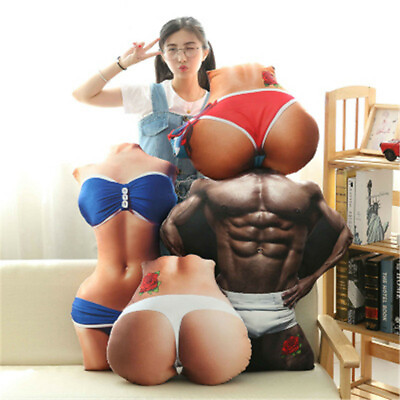 #ad Creative Funny 3D Printed Plush Simulation Body ASS Butt Cushion Pillow Toys