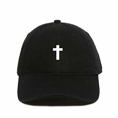 #ad Cross Baseball Cap Embroidered Cotton Adjustable Dad Hat