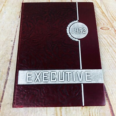 #ad vtg 1952 executive reading business institute year book