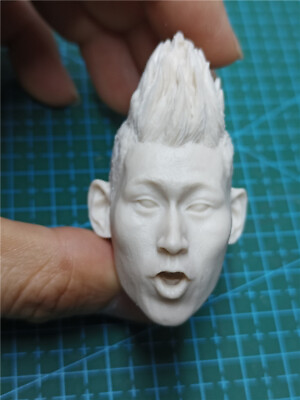 #ad 1 6 Punk Boy PVC Head Sculpt Carved Fit 12inch Male Action Figure ModelToys