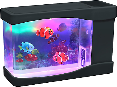 #ad Lightahead Artificial Mini Aquarium A Sensory Multi Colored LED Swimming Fish