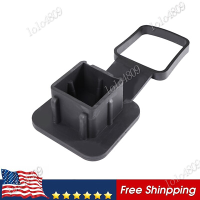 #ad Black 2quot; Rubber Hitch Receiver Cover Tow Trailer Tube Plug Cap 4 Way Flat Insert