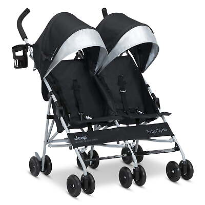#ad Side by Side Double Stroller Indoor Outdoor Pushchair Baby Stroller Portable New