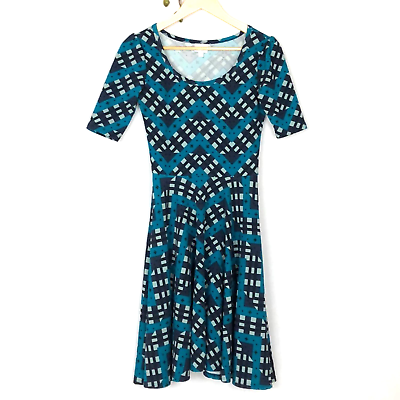 #ad LuLaRoe Blue Turquoise Dress size XS