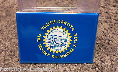 #ad South Dakota State Flag 2quot; x 3quot; Refrigerator Locker MAGNET