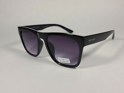 #ad Tommy Hilfiger quot;Kimquot; WP OL450 Sunglasses Shiny Black Frame Smoke Gradient Lens