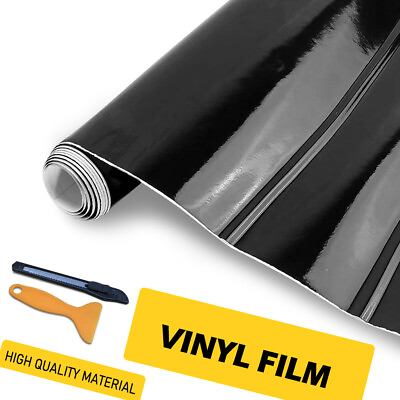 #ad Gloss Black Wrap Vinyl Car For Sticker Honda Film Decal Bubble Free Accord