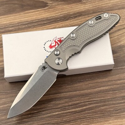 #ad 8#x27;#x27;New Fast Opening 20CV Blade All Titanium Handle Tactical Folding Knife VTF109