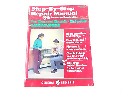 #ad Vintage Step By Step Repair Manual GE Hotpoint Dishwashers 1983