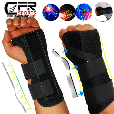 #ad Left Right Wrist Hand Support Brace Splints Carpal Tunnel Sprain Arthritis CFR