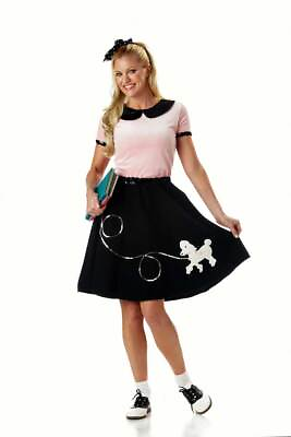 #ad California Costume 50S Poodle Skirt Adult Women Hippie halloween outfit 00710