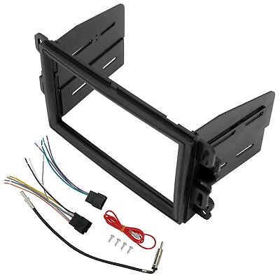 #ad Double Din Dash Kit Installation Bezel Stereo Radio Wire Harness FOR CHEVROLET