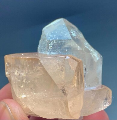 #ad 294 Carats Terminated Topaz Combine with Quartz Crystal from Pakistan