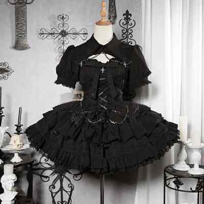 #ad 2024 women new Victorian Gothic Lolita Dress Retro Dress