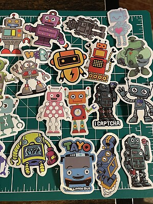 #ad 25 Robot Sticker Lot