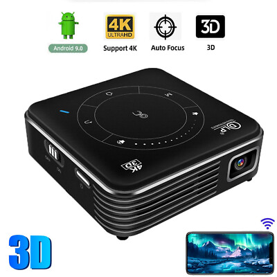 #ad DLP Lumens Android 3D 432 1080P Home Theater Projector 4K WIFI Wireless