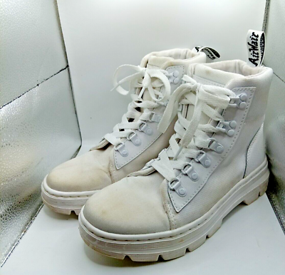 #ad Doc Martens Women’s 1460 White Size 7 Air Wair Combat Boots