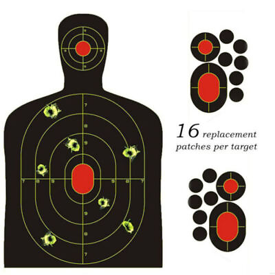 #ad Shooting Targets Reactive Splatter Range Paper Target Gun Shoot Rifle 2 40Packs
