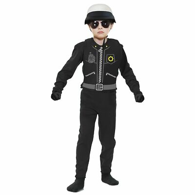 #ad Bad Cop Costume Kids Toddler Police Halloween Fancy Dress NEW