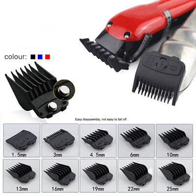 #ad 10PCS Magnetic Hair Clipper Cutting Guides Guards Limit Combs Set For Wahl U