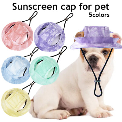 #ad Princess Hat Puppy Grooming Dress Up Hat Dog Hat Fisherman Hat Pet Sun H