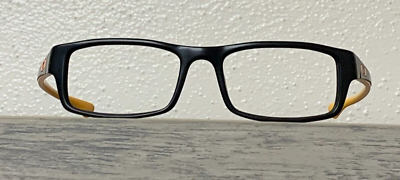 #ad OAKLEY OX 1099 0553 TAILSPIN Satin Black Orange Mens Eyeglasses Frames 53 18 140