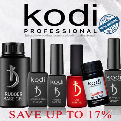 #ad Kodi Rubber Base Coat Matte Top 8 12 14 30 ml. Nail Fresher Gel No Sticky