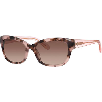 #ad Kate Spade Women#x27;s Sunglasses Havana Rose Pink Cat Eye Frame JOHANNA S 0RUR