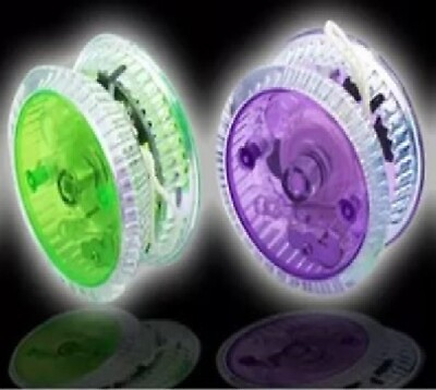 #ad Light Up Yo Yo 2 Pack Bright LED Glowing Fun Classic Toy Various Colors