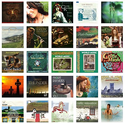 #ad 25 new CELTIC IRISH MUSIC CDs LOT Ireland drinking songs folk ballads relaxation
