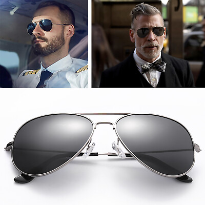 #ad Premium Aviator Sunglasses for Men Polarized Driving UV 400 Protection 60MM