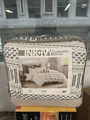 #ad Ink and Ivy Rhea Cotton Jacquard Comforter Mini Set Ivory $160.00