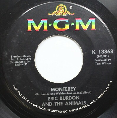 #ad Rock 45 Eric Burdon And The Amimals Monterey Ain#x27;T That So On Mgm