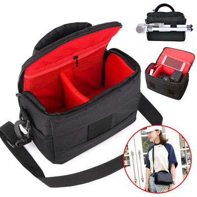 #ad Waterproof DSLR Camera Shoulder Bag Len Padding Insert Case For Nikon Canon Sony