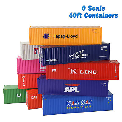 #ad 1pc O Scale 40ft Shipping Container Model Railway 1:48 40 Foot Container C4340
