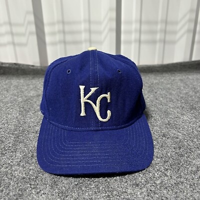 #ad Vintage Kansas City Royals Baseball Hat Cap Adult 7 1 4 Blue Sports Specialties*