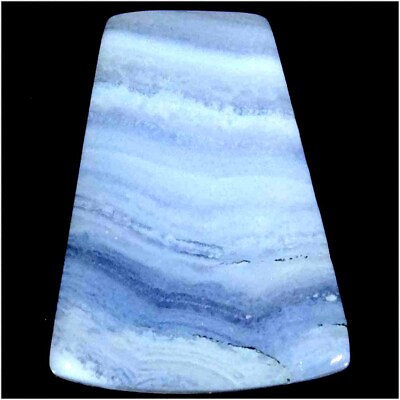 #ad 9.80Cts. 16X20X3mm 100% Natural Top Designer Blue Lace Agate Fancy Cab Gemstone