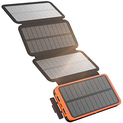 #ad Solar Charger Power Bank 22.5W Solar Phone Charger 27000mAh PD QC 4.0 Fast Ch...